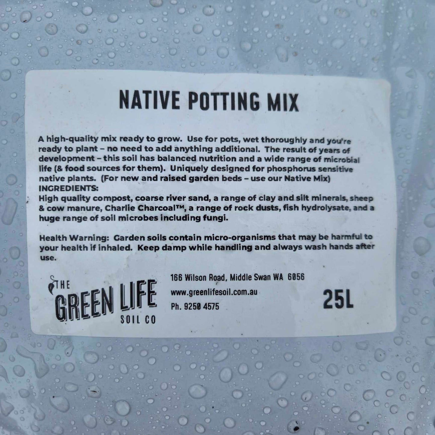 Native Potting Mix 25 Litre Bag