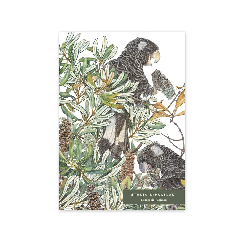 Banksia and Cockatoos A5 Notebook