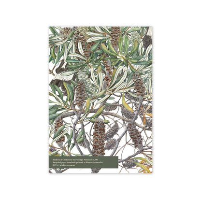 Banksia and Cockatoos A5 Notebook
