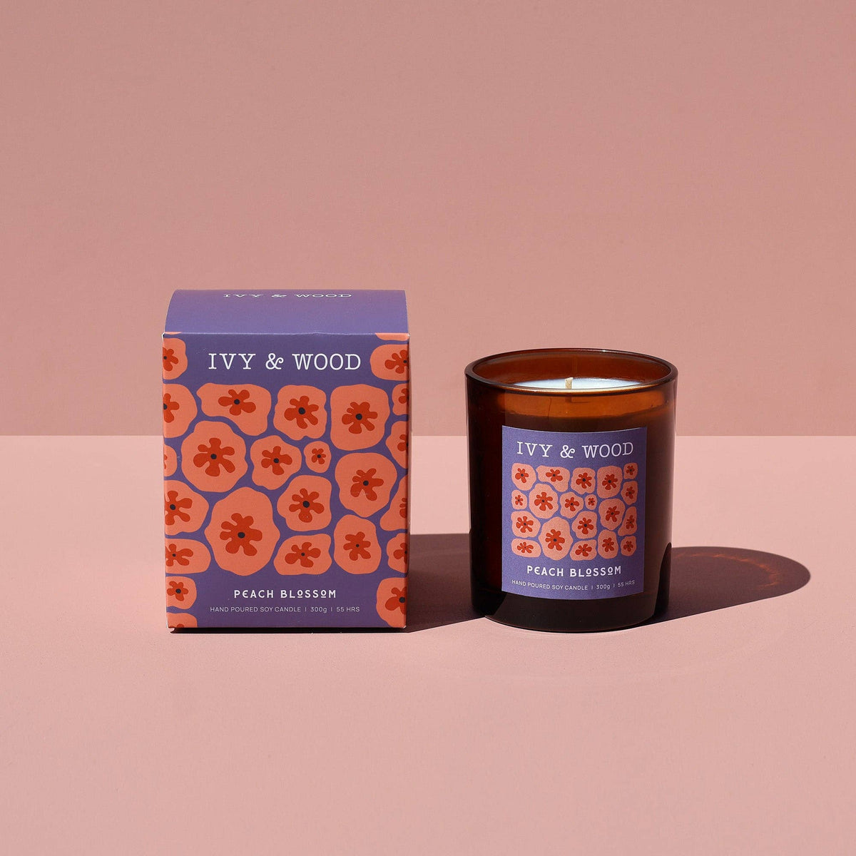 Peach Blossom Scented Soy Candle