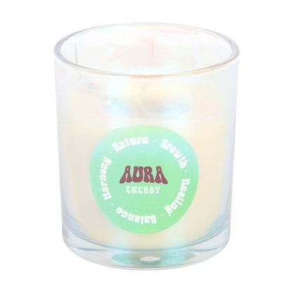 Aura Energy Lotus Mint Tea Iridescent Candle