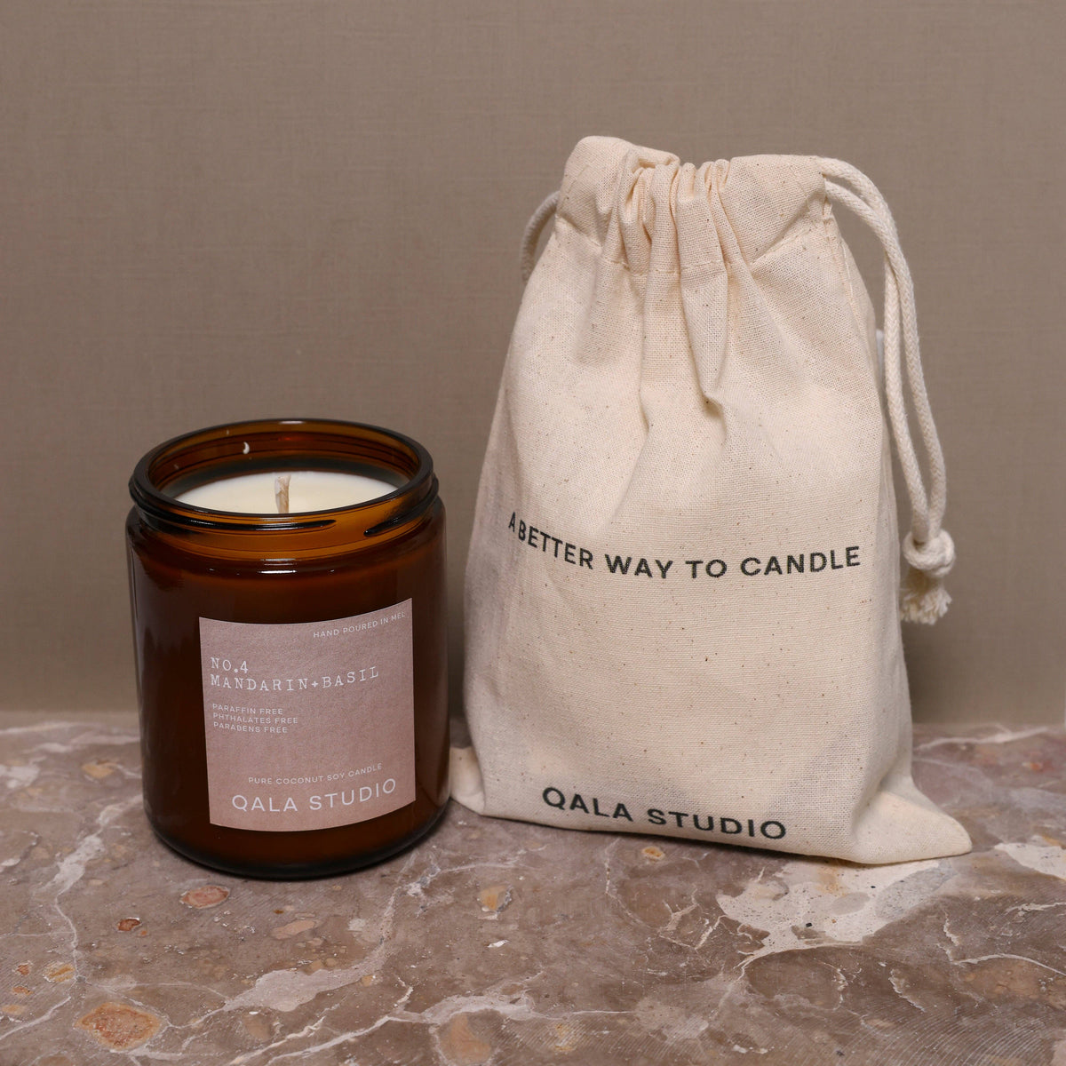 No.4   Mandarin+Basil Candle
