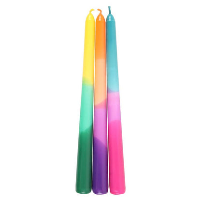 Dipped Aura Energy Set of 3 Taper Candles
