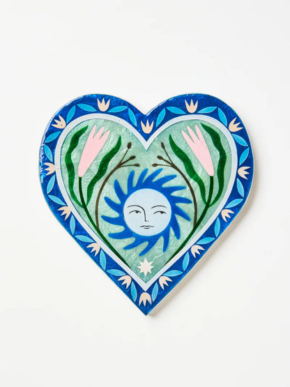 Fable Sun Blue Heart Wall Art